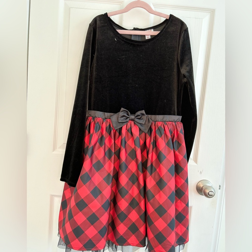 Cat and Jack, red and black dress